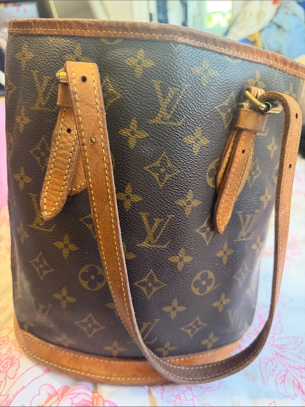 Louis Vuitton Monogram Canvas Bucket Bag - Brown and Tan